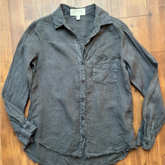 Cloth & Stone Linen Blouse - Picture 1 of 5